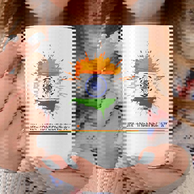 インド独立記念日 1947年8月15日 インド国旗 愛国心 コーヒーマグ 面白い贈り物