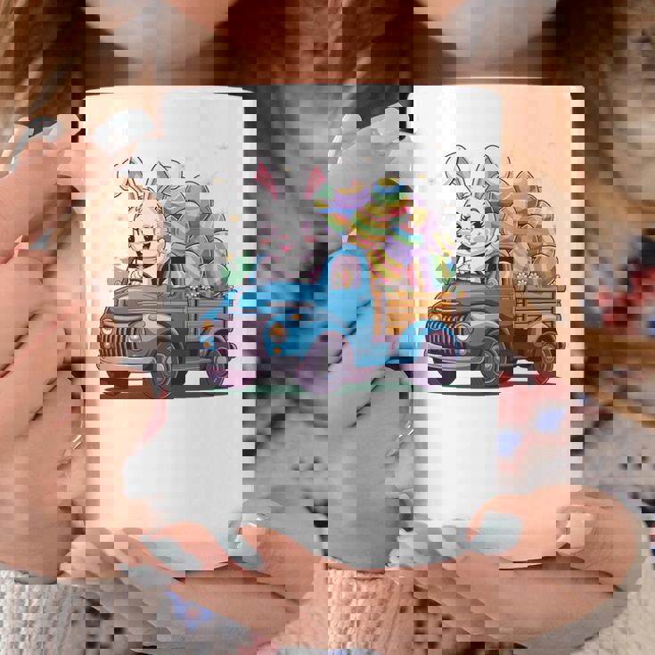 イースタートラッカー-面白いイースターバニーボーイズイースターネストトラック 長袖tシャツ コーヒーマグ 面白い贈り物