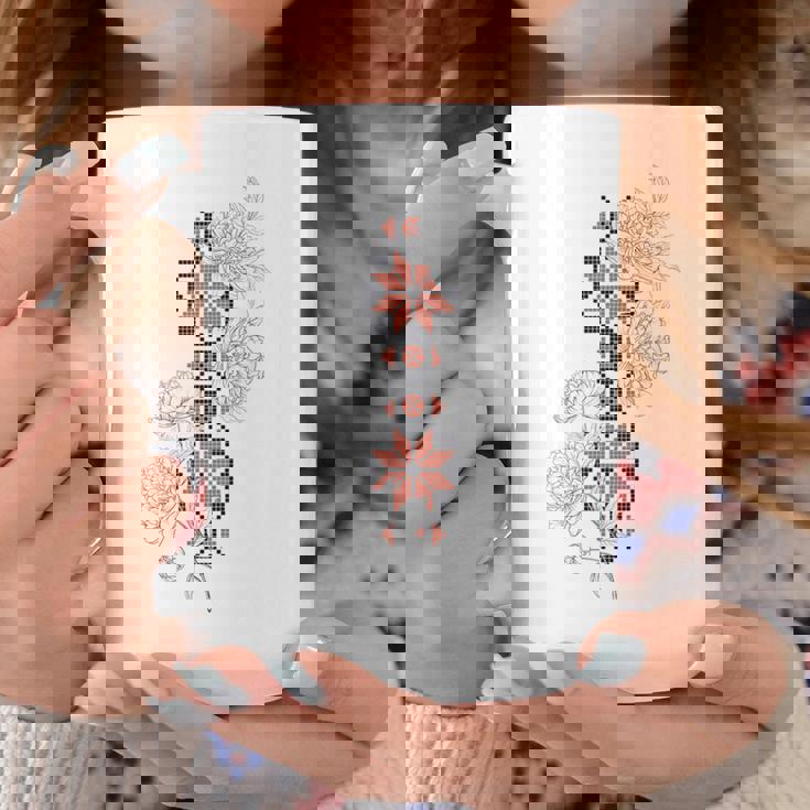 ウクライナ刺繍タトゥーローズ ウクライナの自由 コーヒーマグ 面白い贈り物