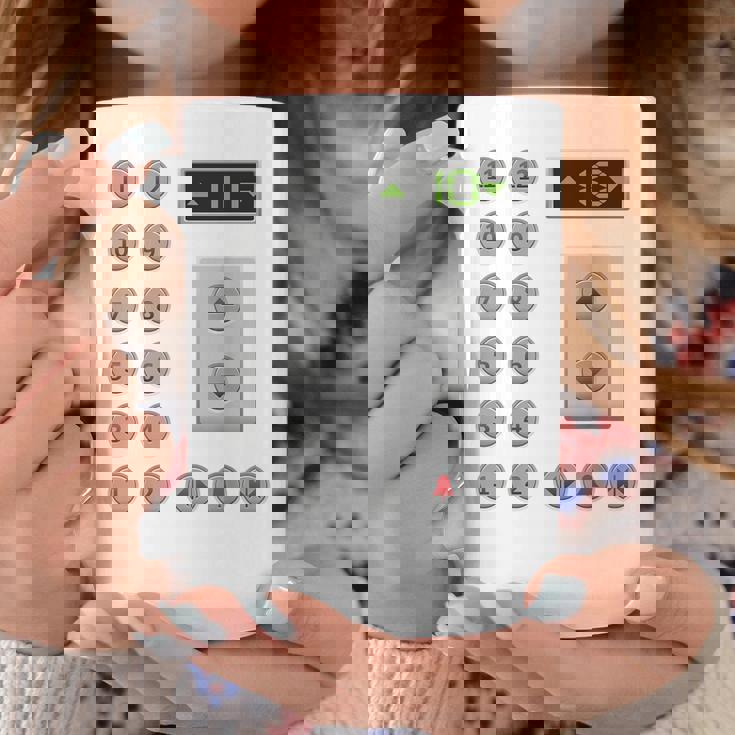 エレベーターボタン おもしろエレベーター コーヒーマグ 面白い贈り物