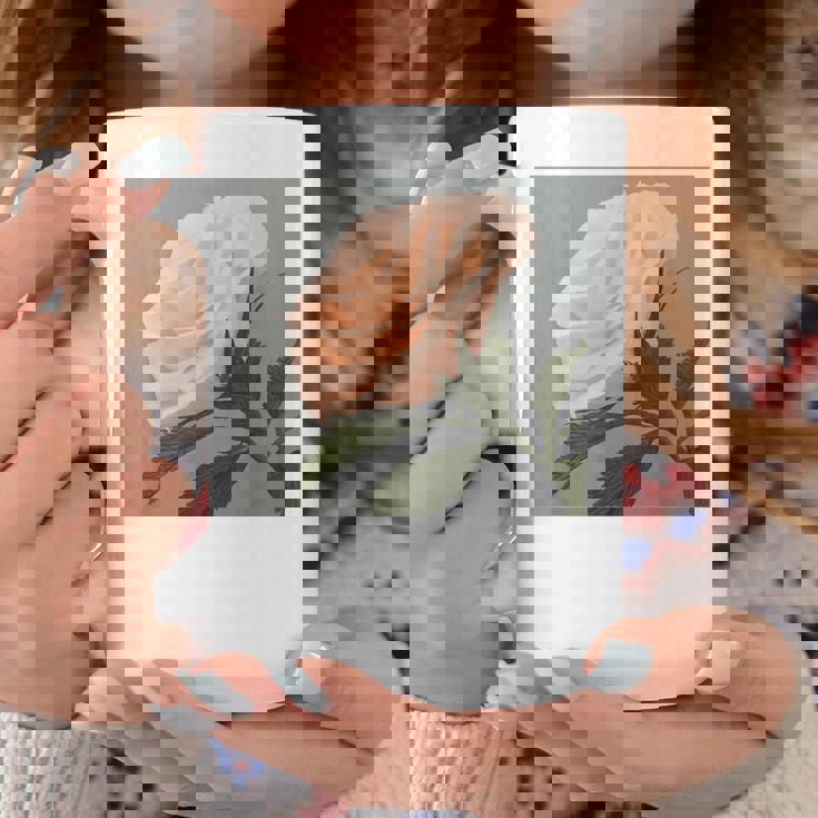 オリジナル現代アート「ピーチローズ」 コーヒーマグ 面白い贈り物