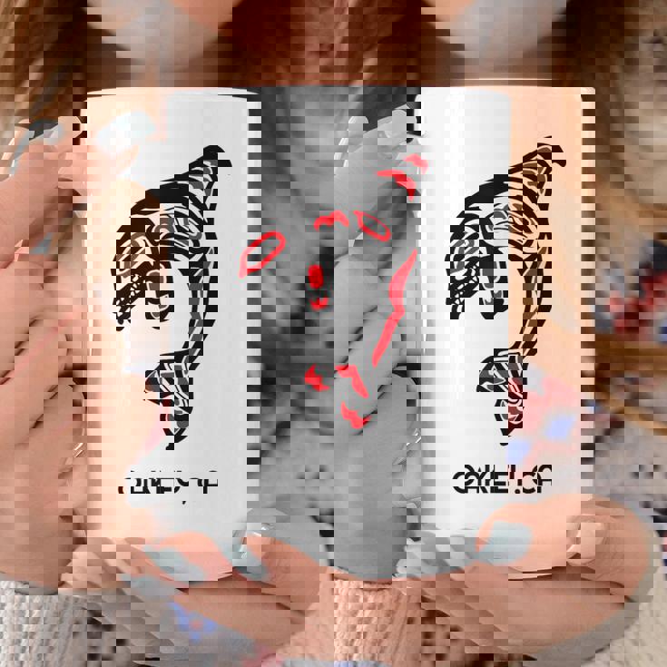 オークリー、カリフォルニア オルカキラー クジラ ネイティブアメリカン ギフト コーヒーマグ 面白い贈り物