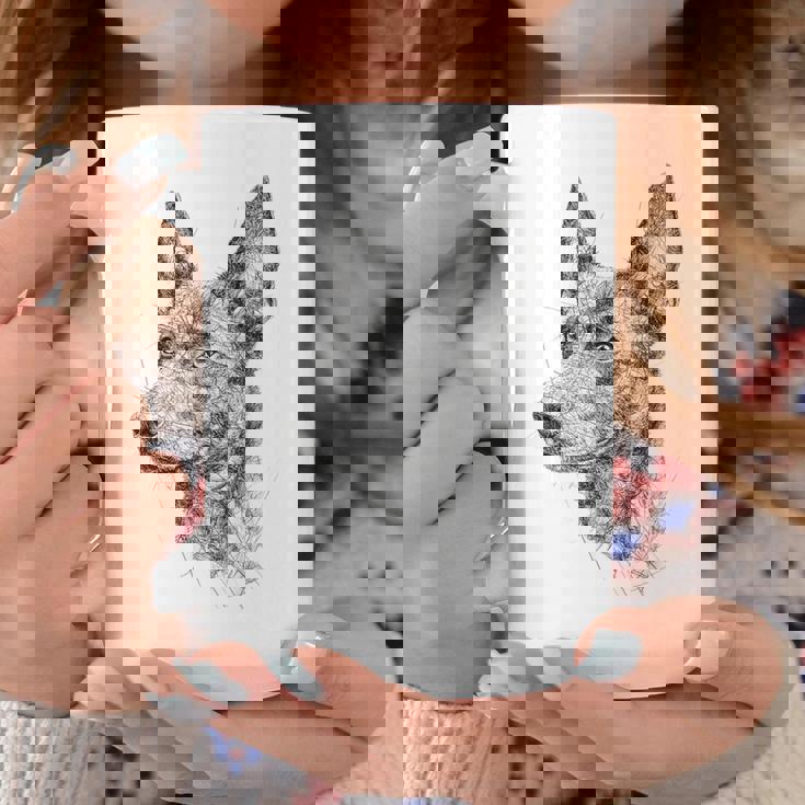 オーストラリアンケルピー 犬 モチーフ ペット アートワーク オーストラリアンケルピー コーヒーマグ 面白い贈り物