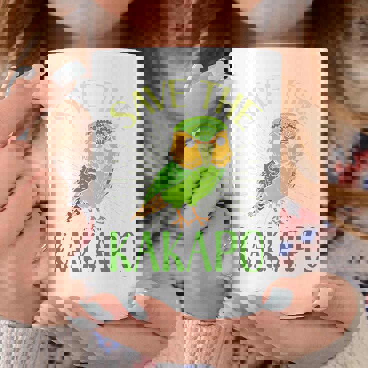 カカポ絶滅危惧保全啓発鳥を救え 長袖tシャツ コーヒーマグ 面白い贈り物