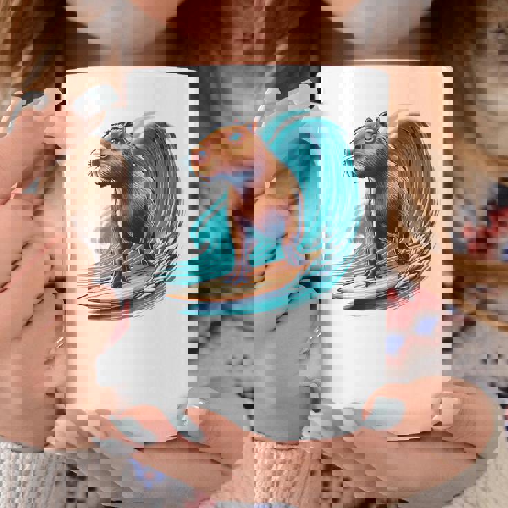 カッコイイ カピバラ サーファー サーフボード サーフィン メンズ レディース キッズ キャピー コーヒーマグ 面白い贈り物