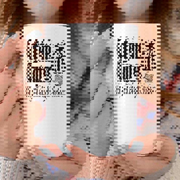 カフェイン猫・章 マイミッドナイトルーチン ナイトキャット フクロウ 長袖tシャツ コーヒーマグ 面白い贈り物