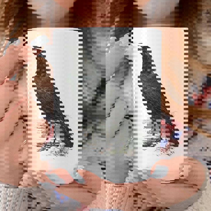 カラス ビンテージ イラスト カラス コーヒーマグ 面白い贈り物