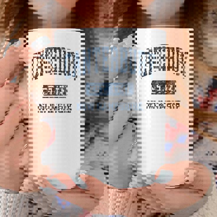 カンタベリー ニューハンプシャー州 ニューハンプシャービンテージアスレチックスポーツデザイン コーヒーマグ 面白い贈り物