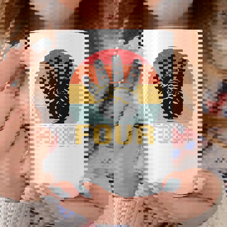 キッズ 4 歳の誕生日 4 つの指 私は 4 4 歳の男の子、女の子 コーヒーマグ 面白い贈り物