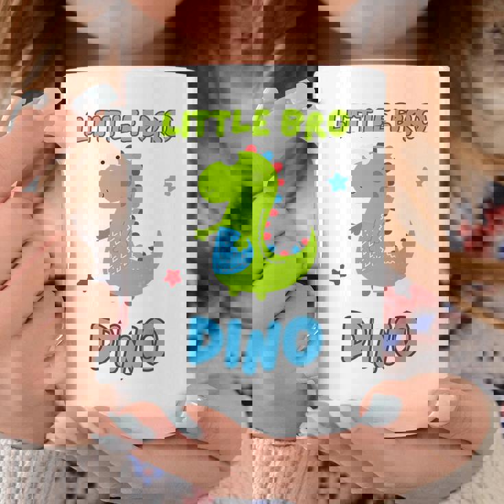 キッズ マッチング Little Bro Dino & Big Bro Dino コーヒーマグ 面白い贈り物