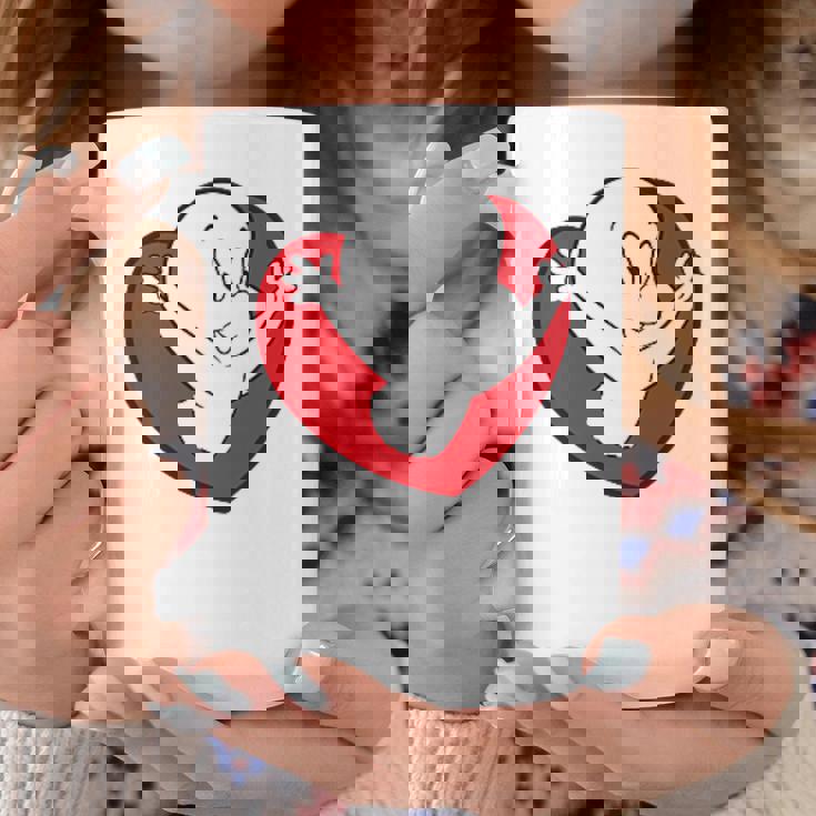 キャスパー・ザ・フレンドリー・ゴースト バレンタインデーのフロント&バック コーヒーマグ 面白い贈り物