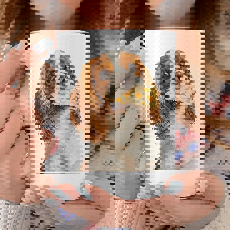 キャバリア・キング・チャールズ・スパニエル・チーズ・ドッグキャバリアー 長袖tシャツ コーヒーマグ 面白い贈り物