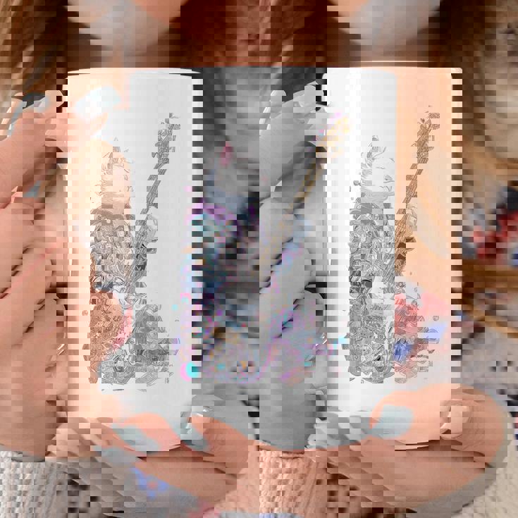 ギターを弾く猫 ネコ おもしろ かわいい ロック おしゃれ コーヒーマグ 面白い贈り物