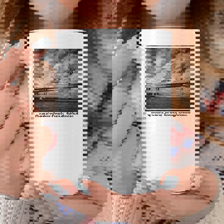 クイーンズベリークロッシング スコットランド 写真 風景 B&W ライト コーヒーマグ 面白い贈り物