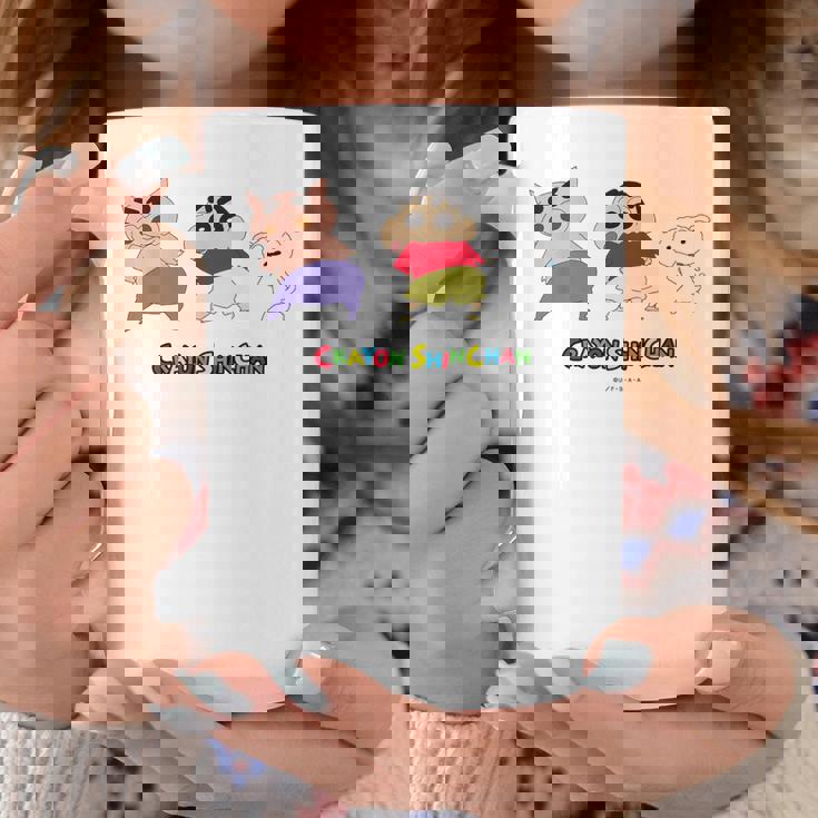 クレヨンしんちゃん 振り向き「ぶりぶり＆しんちゃん＆シロ」 コーヒーマグ 面白い贈り物