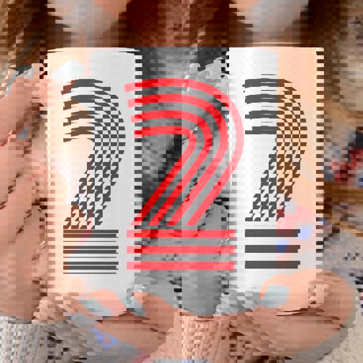 クールなレトロなレタリングジャージ、背番号2 Two Dos コーヒーマグ 面白い贈り物