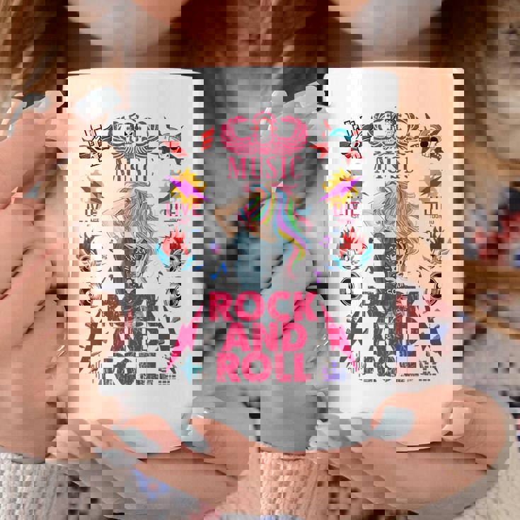 クールなヴィンテージオールドロックンロールミュージック、This Is My Rock And Roll コーヒーマグ 面白い贈り物
