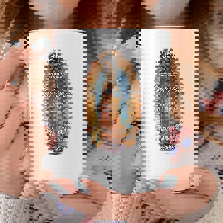 グアダルーペの聖母 カトリック アヴェ・マリア スペイン語 ヘイルマリア 長袖tシャツ コーヒーマグ 面白い贈り物