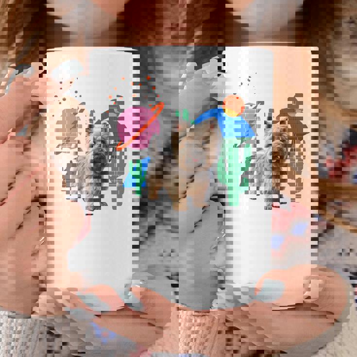 ケアンテリア デザートデザイン犬 長袖tシャツ コーヒーマグ 面白い贈り物