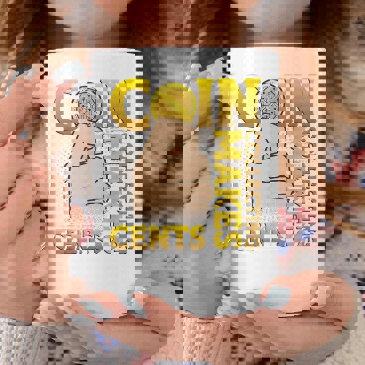 コイン収集はセント硬貨を集めるコインコレクター コーヒーマグ 面白い贈り物
