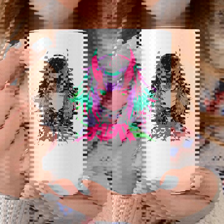 ゴシック アニメ 鬼 わいふ かわいい 日本 漫画 ヴェーパーウェア レトロ 長袖tシャツ コーヒーマグ 面白い贈り物