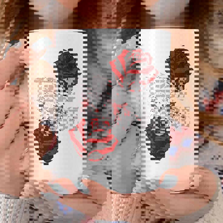 ゴシック ローズ パンク ラブ バレンタイン 学生 ロックミュージック ギグ 長袖tシャツ コーヒーマグ 面白い贈り物