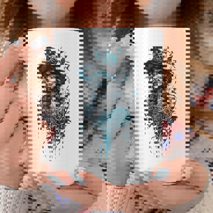 ゴシックガール ハロウィンコスチューム 魔女ゴス オカルトウィッカ コーヒーマグ 面白い贈り物