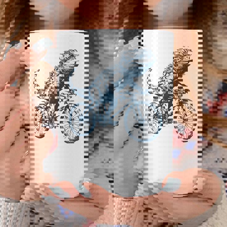 サイクリングトカゲ、爬虫類、爬虫類学、フトアゴヒゲトカゲ コーヒーマグ 面白い贈り物