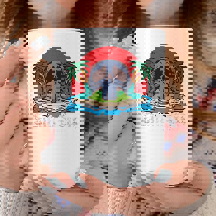 サンタクルーズ カリフォルニア ヴィンテージ レトロ 長袖tシャツ コーヒーマグ 面白い贈り物