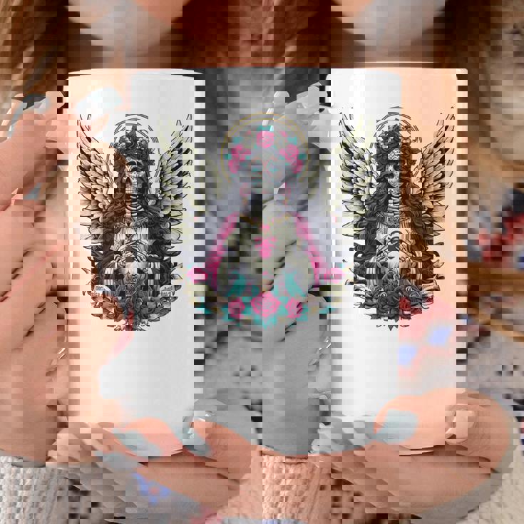 サンタ・ムエルテ 長袖tシャツ コーヒーマグ 面白い贈り物