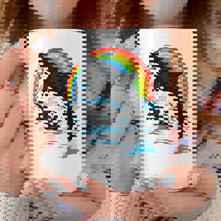 シャチ。シャチホエールウォッチング コーヒーマグ 面白い贈り物