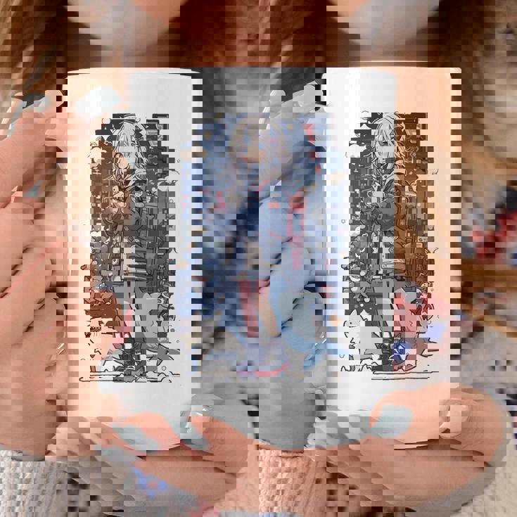 シャーク ワイフ 東京 アニメ ワイフ 女の子 かわいい カワイイ 漫画 レトロ 長袖tシャツ コーヒーマグ 面白い贈り物