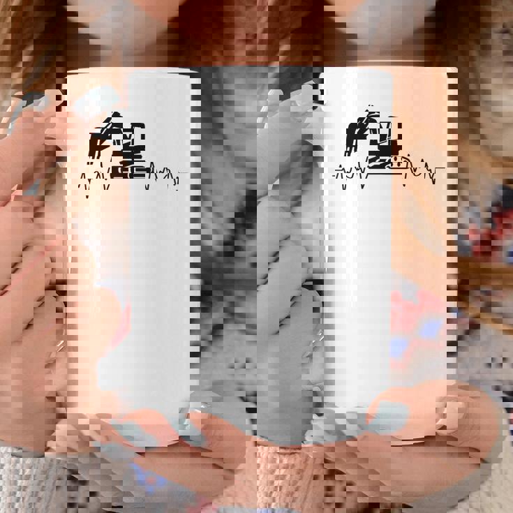 ショベル ハートビート 重機 オペレーター ハートビート コーヒーマグ 面白い贈り物