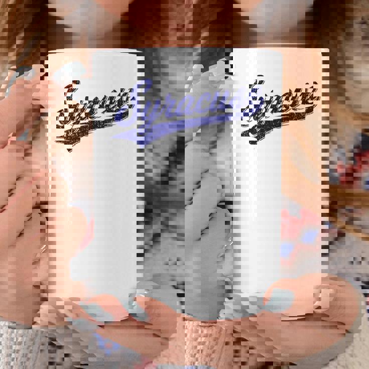 シラキュース ニューヨーク バーシティ スクリプト クラシック スポーツ ジャージスタイル コーヒーマグ 面白い贈り物