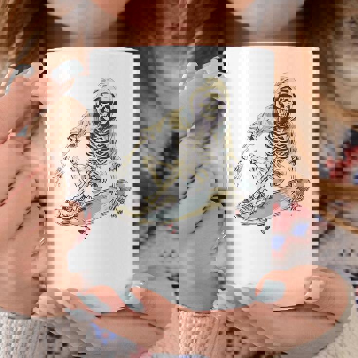 スケートボード スケルトン スケーター スケートボーダー スケートボード コーヒーマグ 面白い贈り物