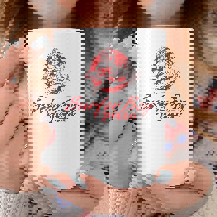 ストレンジャー・シングス サーファーボーイ ピザ 広告 サーフ デリバリー レトロ コーヒーマグ 面白い贈り物