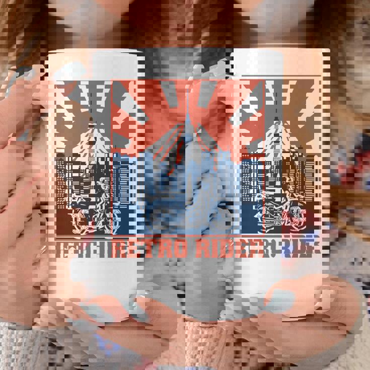 スーパーカブc100 原付バイク レトロライダー 東京日本 長袖tシャツ コーヒーマグ 面白い贈り物