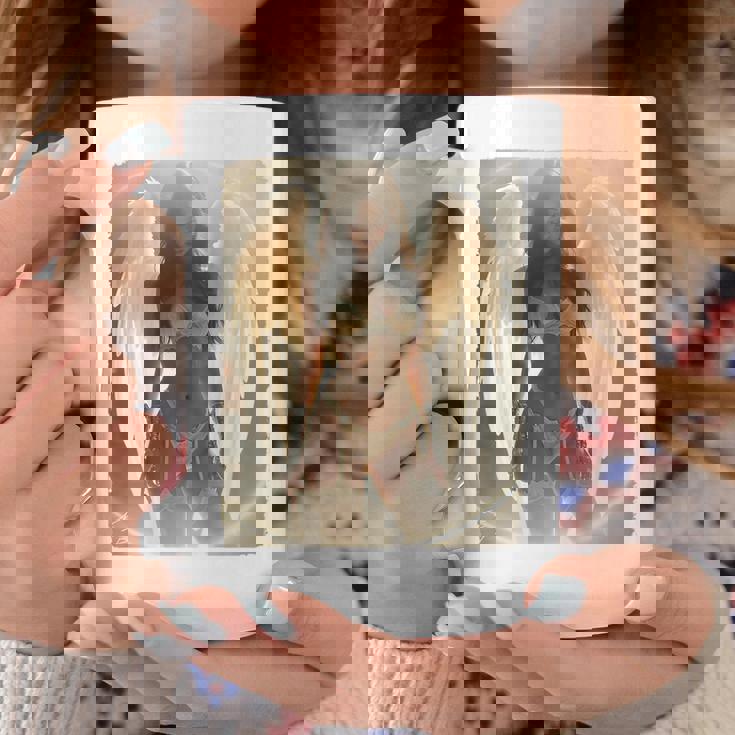 セクシーガールグラフィックtシャツ セクシーなブルネットエンジェルピンナップバックプリント コーヒーマグ 面白い贈り物