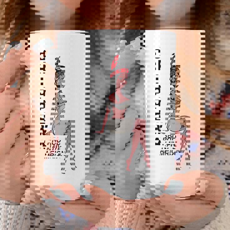 チペワ アメリカン インディアン トライブ キュート プラウド カートゥーン スクワー コーヒーマグ 面白い贈り物