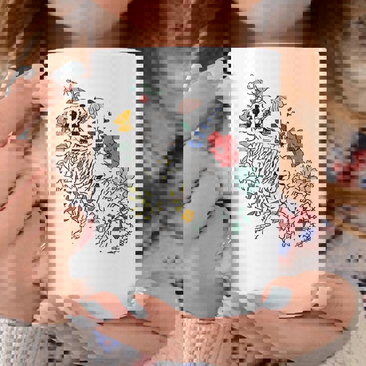 ティラノサウルス 恐竜 骨格 化石 古生物学 コーヒーマグ 面白い贈り物