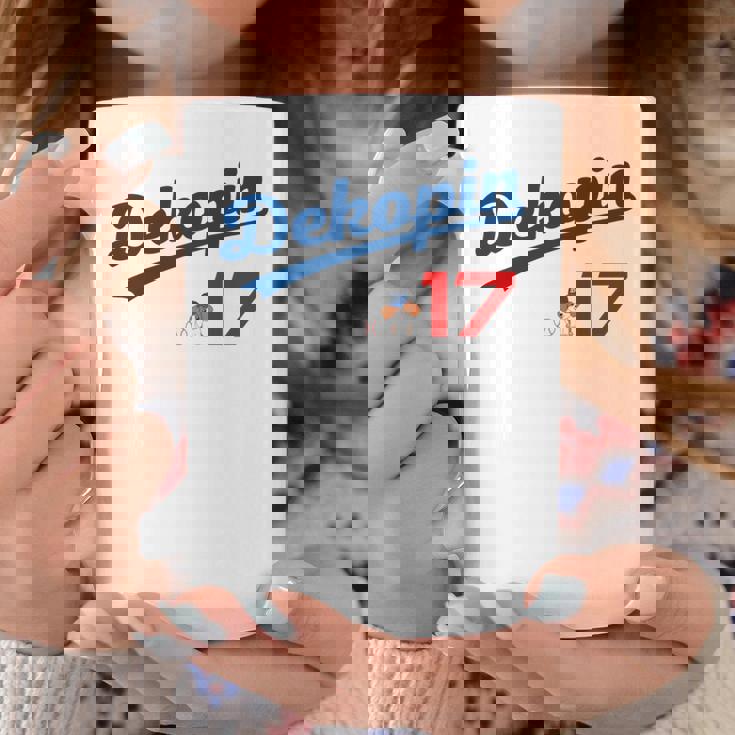 デコピン 大谷 Dekopin 愛犬 Decoy 二刀流 Decopin 野球 ユニホーム風 犬 かわいい 長袖tシャツ コーヒーマグ 面白い贈り物