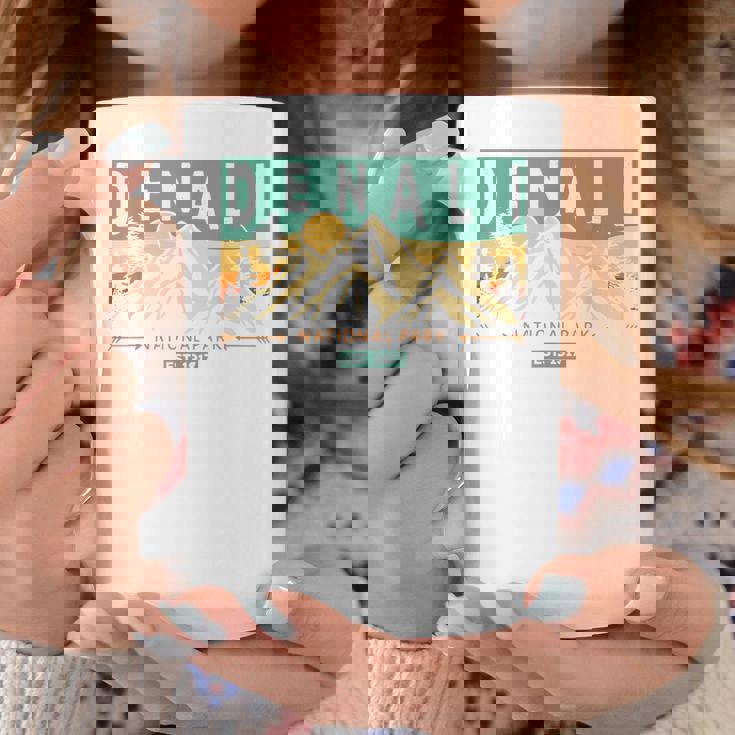 デナリ国立公園 山 自然 レトロ 夕日 ヴィンテージ コーヒーマグ 面白い贈り物