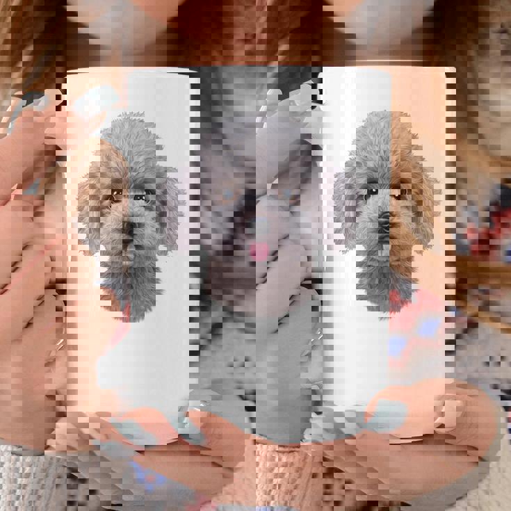 ホワイト トイプードル 犬 いぬ 顔 コーヒーマグ 面白い贈り物