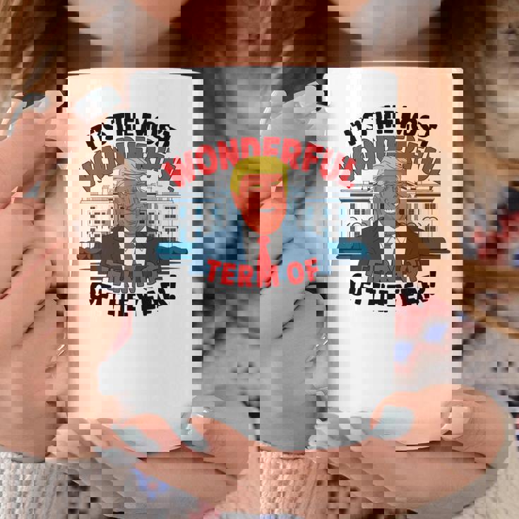 トランプ 今年一番素晴らしい用語 クリスマス 長袖tシャツ コーヒーマグ 面白い贈り物