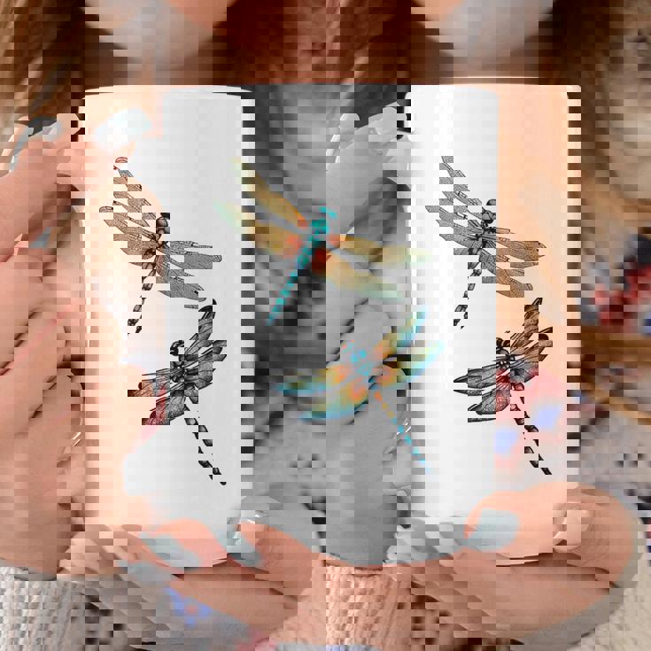 トンボ、飛ぶ昆虫のトンボ、トンボ。 コーヒーマグ 面白い贈り物