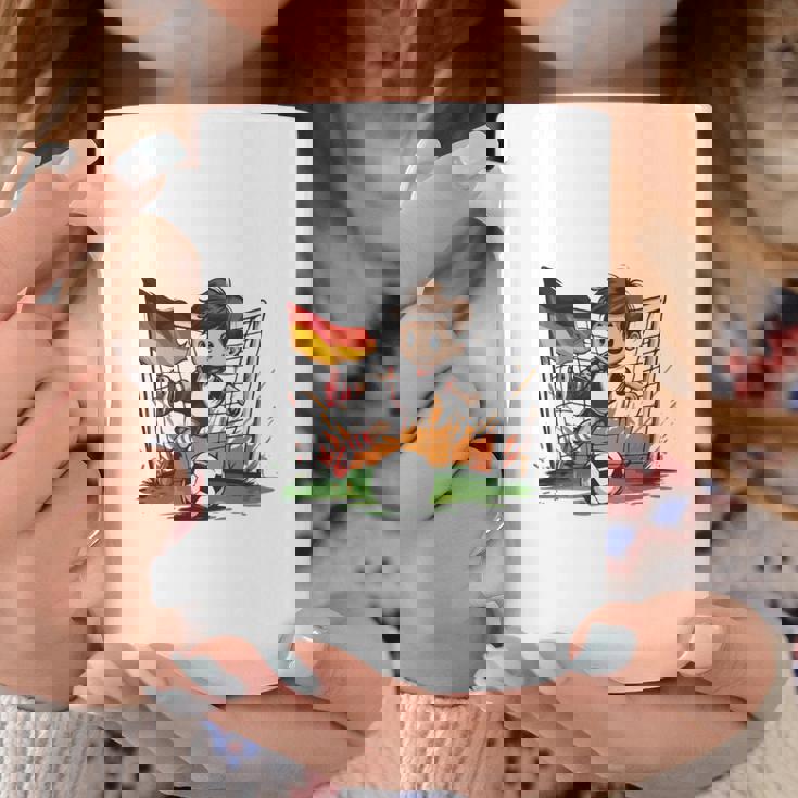 ドイツ サッカー 少年 フットボール 長袖tシャツ コーヒーマグ 面白い贈り物