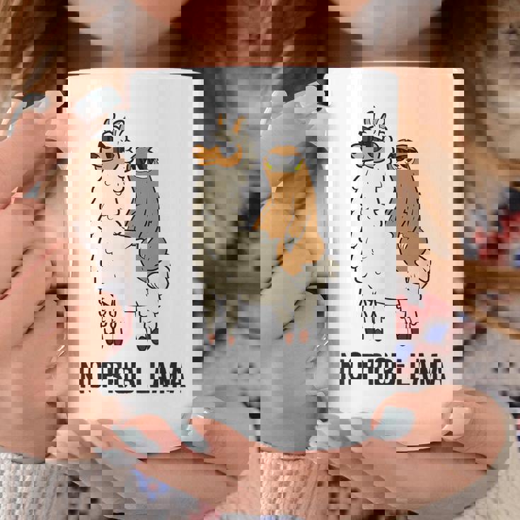 ナマケモノ乗り ラマ ノープルーラマ ラマ コーヒーマグ 面白い贈り物