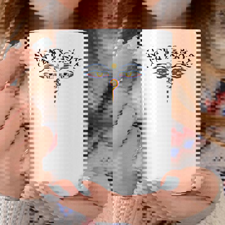 ナマステ ブッダの目 コーヒーマグ 面白い贈り物