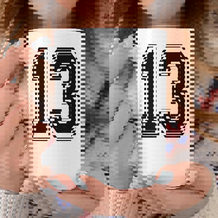 ナンバー13 カレッジスポーツチーム 黒文字 コーヒーマグ 面白い贈り物