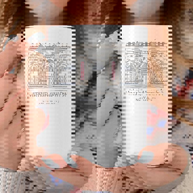 ニューヨーク、メトロポリタン美術館、アメリカ、手描き コーヒーマグ 面白い贈り物